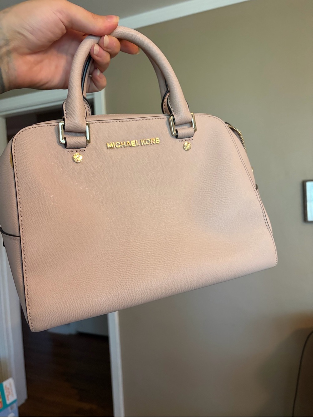Michael Kors Jet Set Travel Satchel in Ballet Pink - Picture 10 of 11